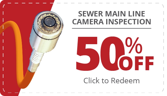50% OFF Sewer Main Line Camera Inspection Coupon