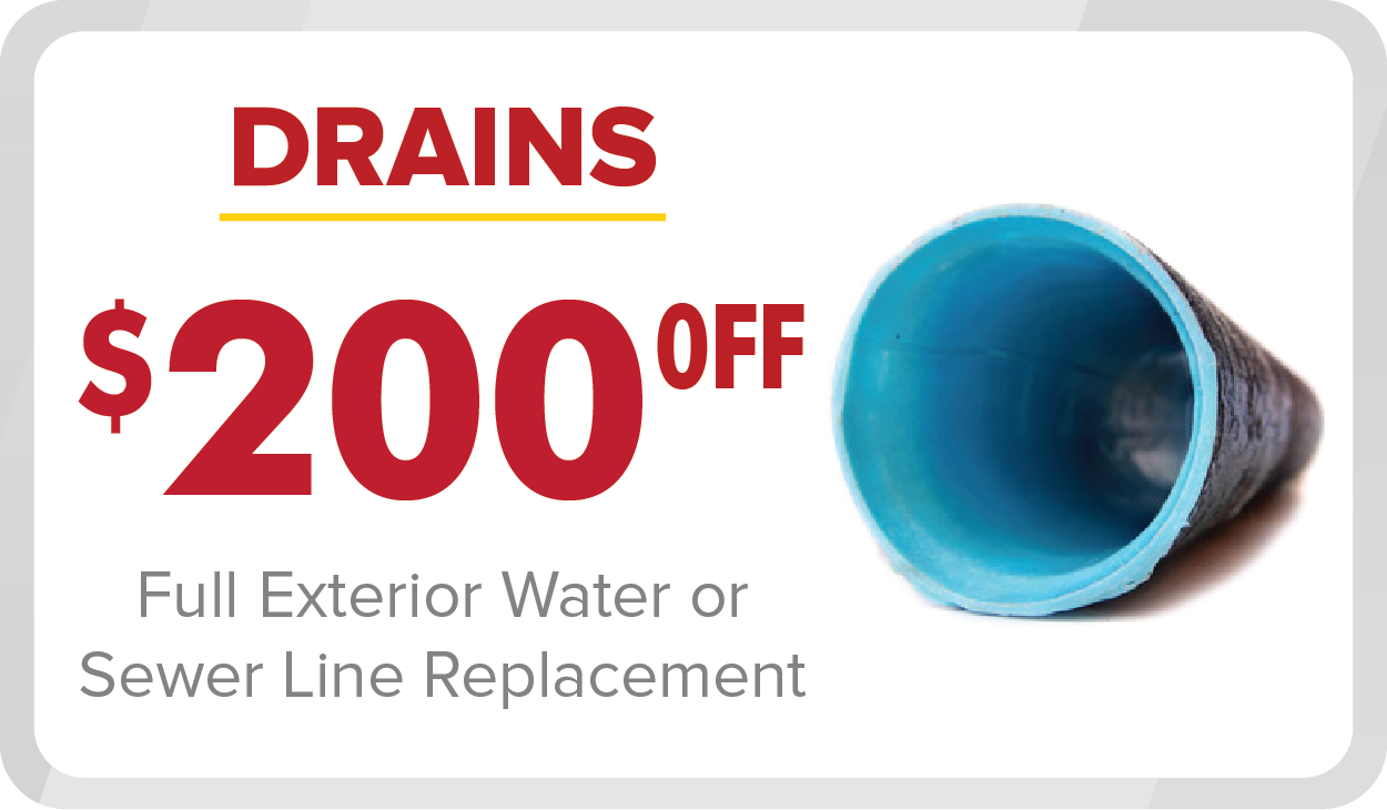 coupon for sewer line